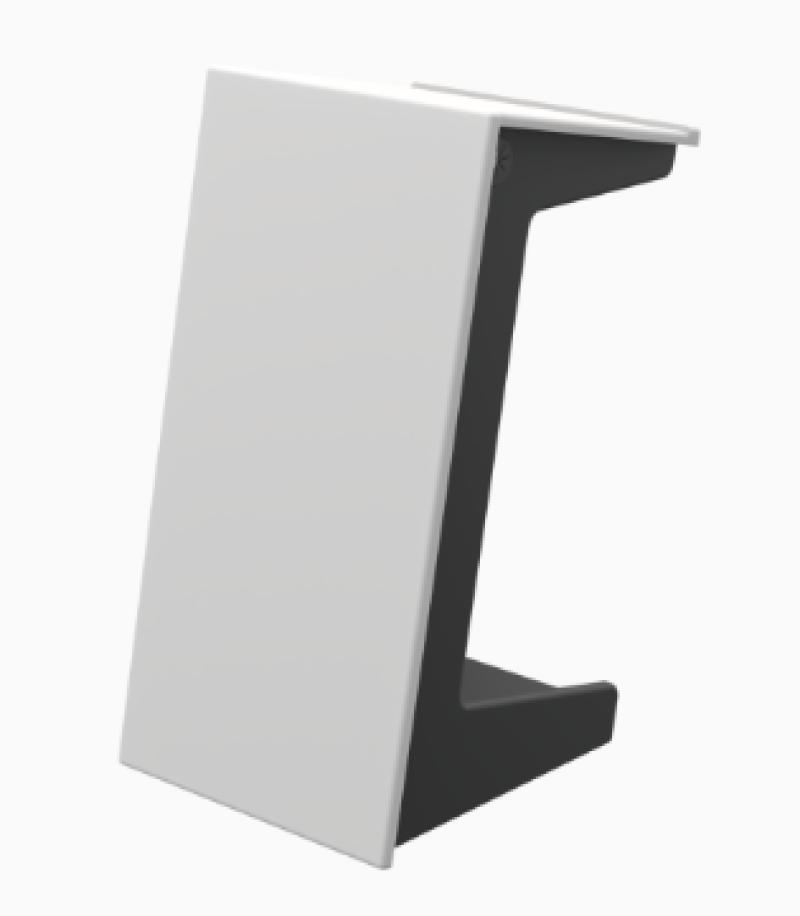 LEX72 CWT Modern Mobile Lectern, Crystal White