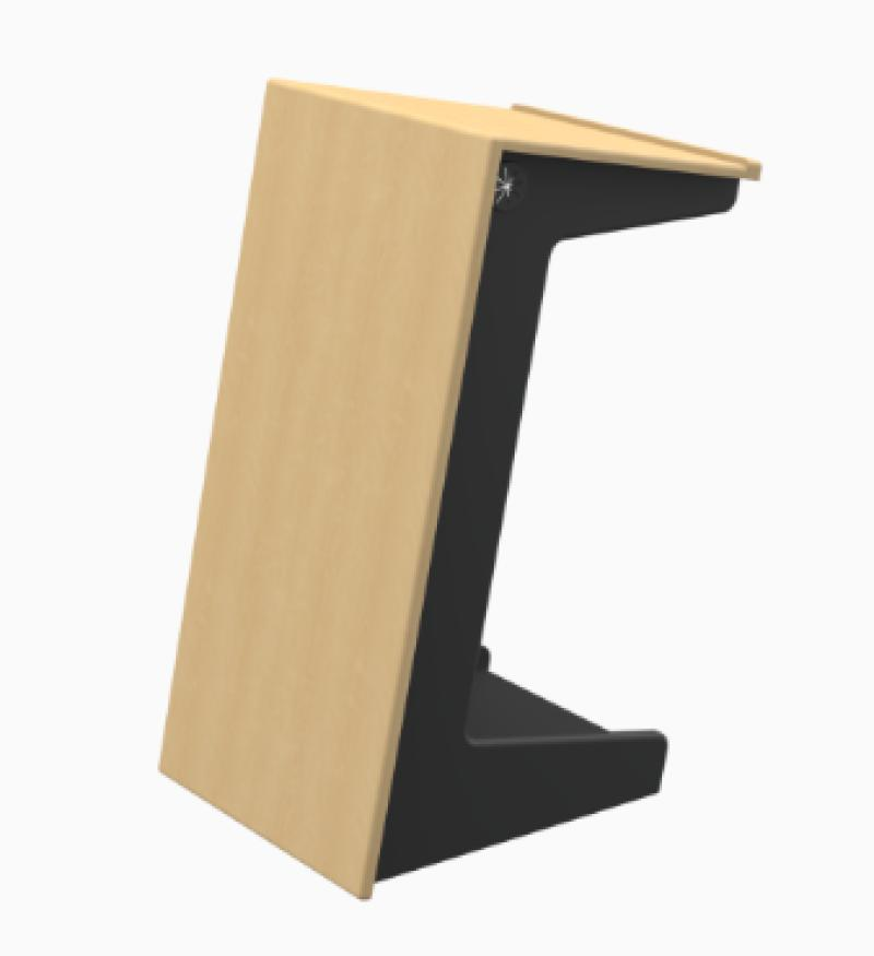 LEX72 FMT Modern Mobile Lectern, Fusion Maple