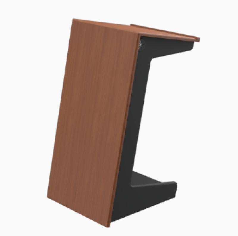 LEX72 HCT Modern Mobile Lectern, Hayward Cherry