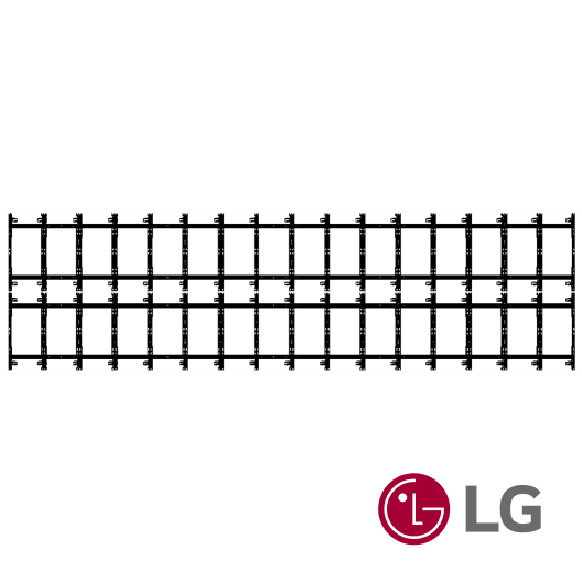 TILD16X8LG2 TiLED 16x8 dvLED Wall Mount Kit for LG LSCB 393" Ustretch