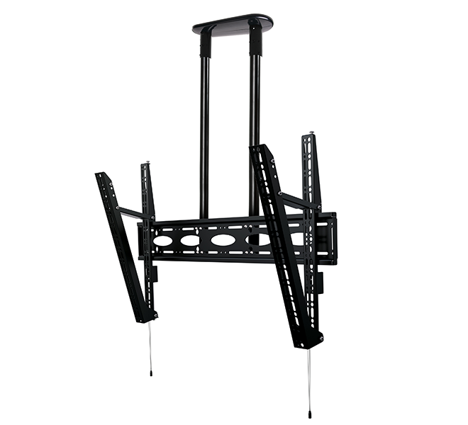 BT8449-100/BW Extra-Large Flat Screen Ceiling Mount with Tilt (VESA 1000 x 600) - 1m O50mm Poles