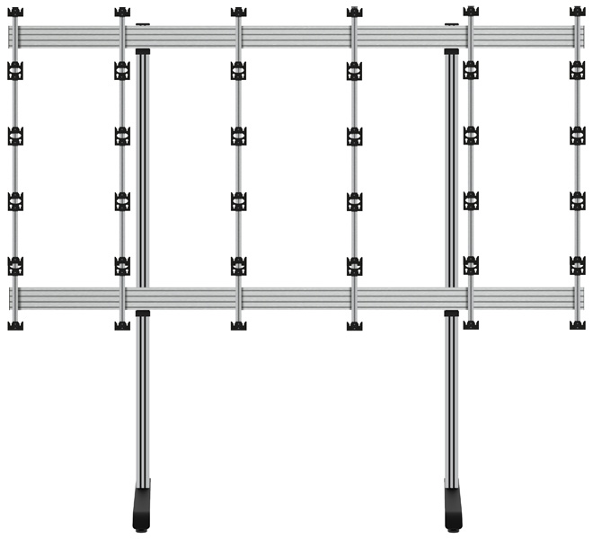 BT93INFWP-S-5X5/BS Floor Stand for INFiLED WP Series 5x5 dvLED Videowall