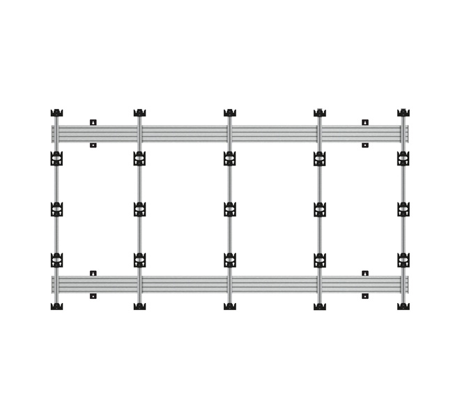 BT93INFWP-W-4X4/S Wall Mount for INFiLED WP Series 4x4 dvLED Videowall