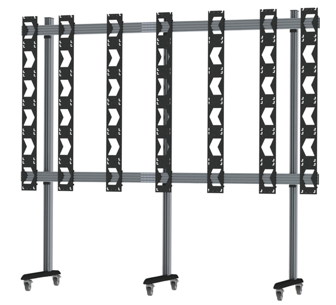 BT93UNIUPS-M-6X6/BS Mobile Stand for Unilumin UpanelS 6x6 dvLED Videowalls