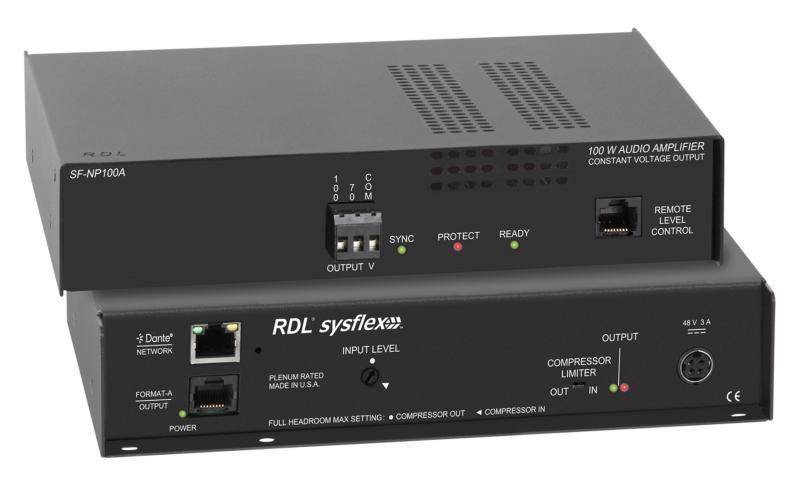 SF-NP100A Network to 100 W Mono Audio Amplifier - 70 V or 100 V