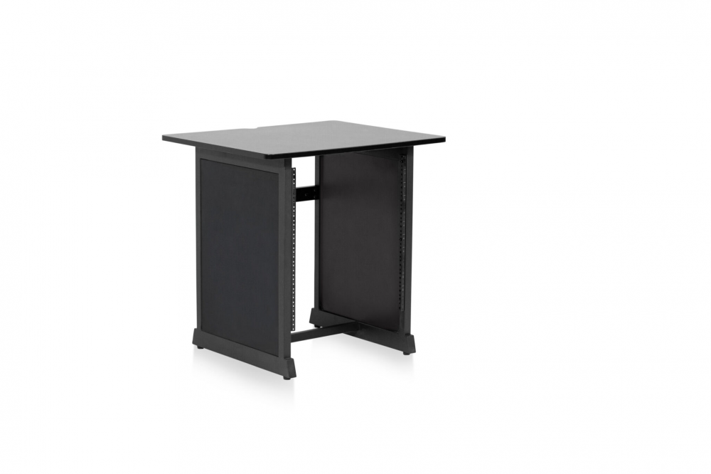GFW-DESK-RK Content Creator Furniture Series 12U Studio Rack Table in Black Finish