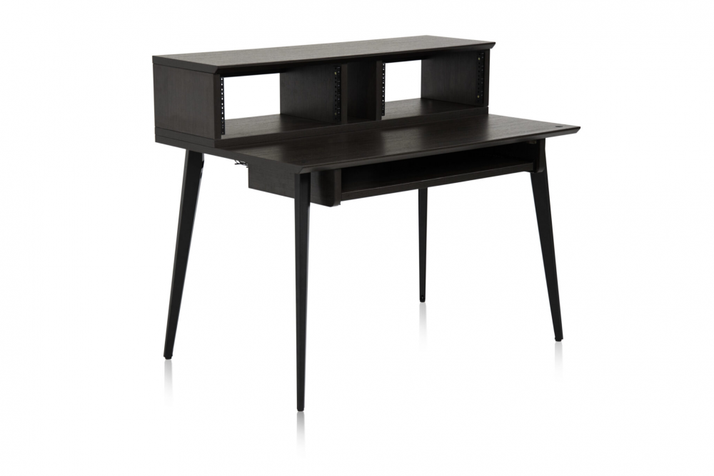 GFW-ELITEDESK-BRN Elite Furniture Series Main Desk in Dark Walnut Finish