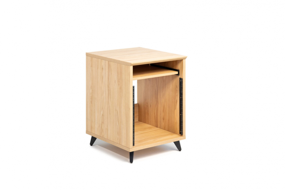 GFW-ELITEDESKRK-MPL Elite Furniture Series 10U Studio Rack Table in Natural Maple Matte Finish