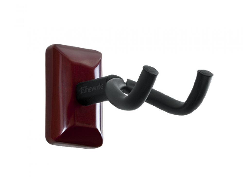 GFW-GTR-HNGRCHR Frameworks Wall Mounted Guitar Hanger with Cherry Mounting Plate