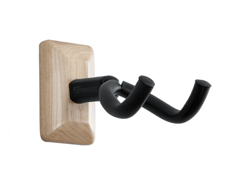 GFW-GTR-HNGRMPL Frameworks Wall Mounted Guitar Hanger with Maple Mounting Plat