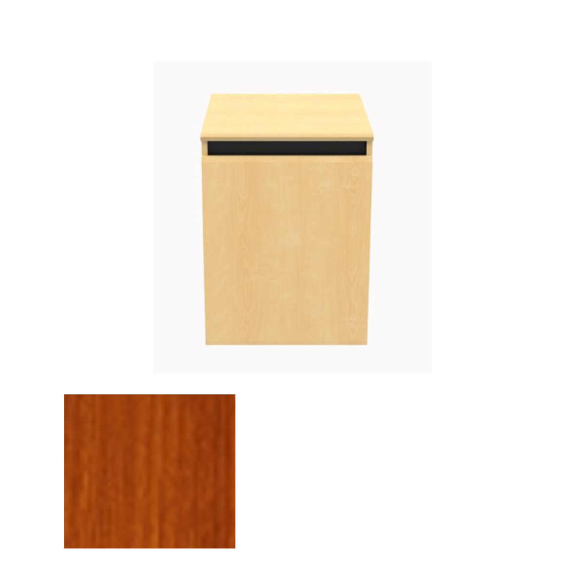 CR1000EX HCT Single Rack Credenza, Hayward Cherry