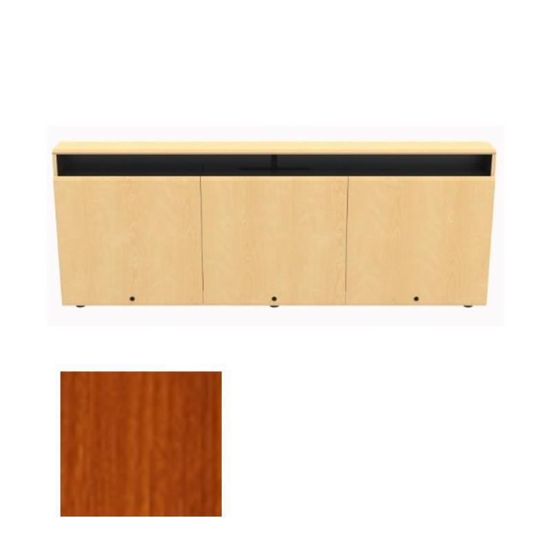CR3-WM HCT Triple Rack Wall Mounted Credenza, Hayward Cherry