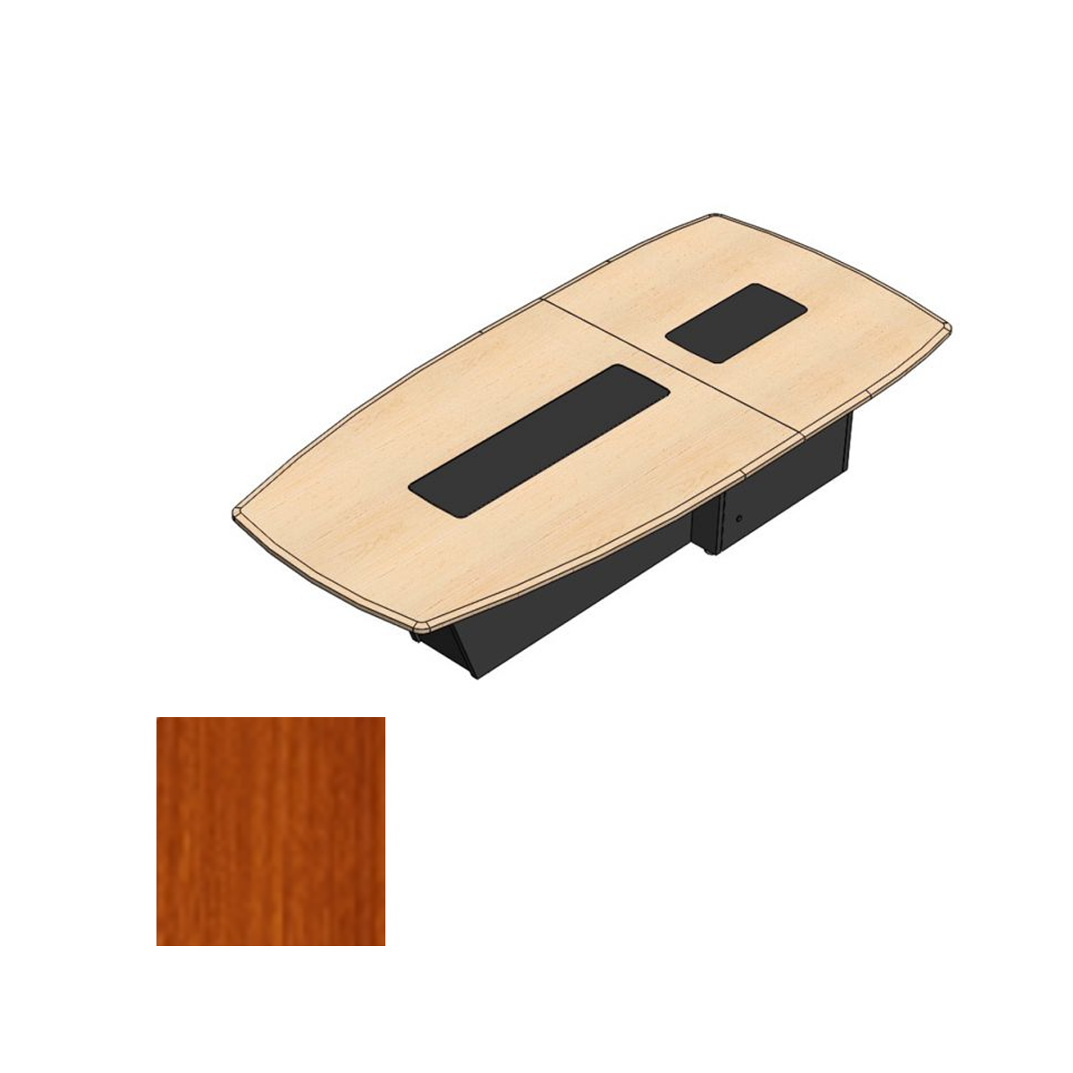 T526 Basic Modular Conference Table Package - Hayward Cherry