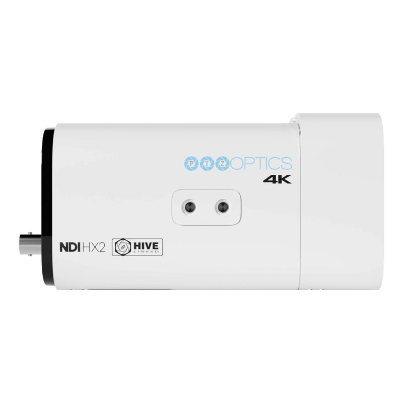 PTZOptics Studio 4K, with Built-in Mic and Tally Light (12X, White)