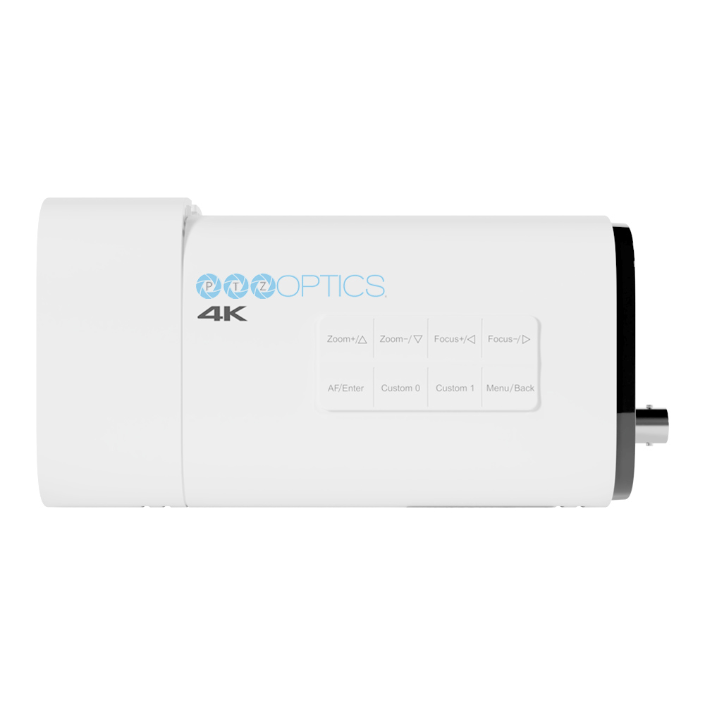 PTZOptics Studio 4K, with Built-in Mic and Tally Light (20X, White)