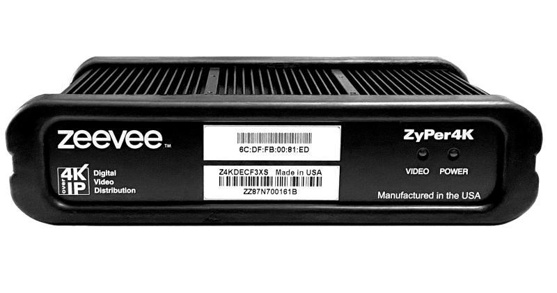 Z4KDECF3XS ZyPer4K-XS Decoder Fiber