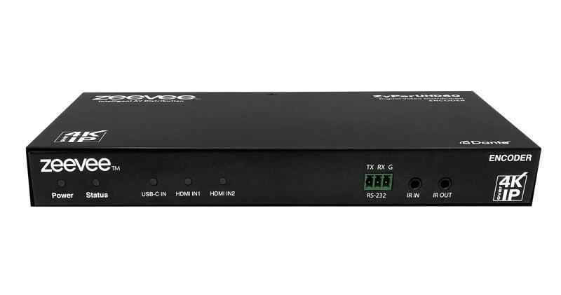 ZUHD60-2EA ZyPerUHD60 Encoder, 3x1 Switching Input, Dual LAN with Dante