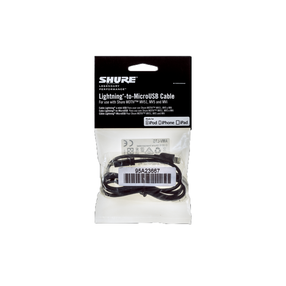 AMV-LTG Accessory 1m Lightning-to-MicroUSB Cable