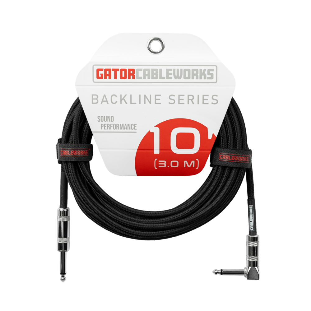 GCWB-INS-10RABB 10 Foot Strt to RA Braided Instrument CableBB