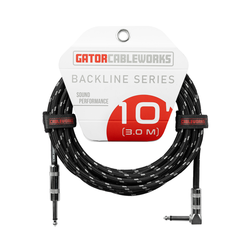GCWB-INS-10RABG 10 Foot Strt to RA Braided Instrument CableBG