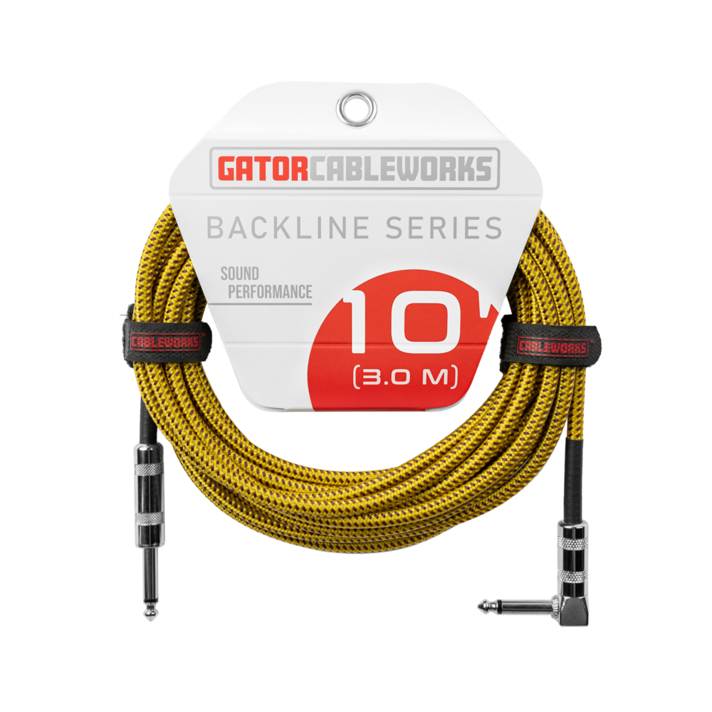 GCWB-INS-10RABRY 10 Foot Strt to RA Braided Instrument CableBRY