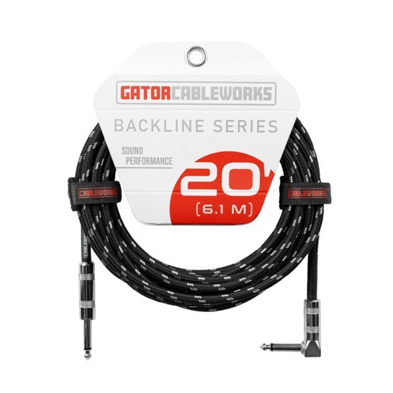 GCWB-INS-20RABG 20 Foot Strt to RA Braided Instrument CableBG