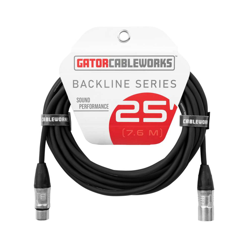 GCWB-XLR-25 Backline Series 25 Foot XLR Microphone Cable