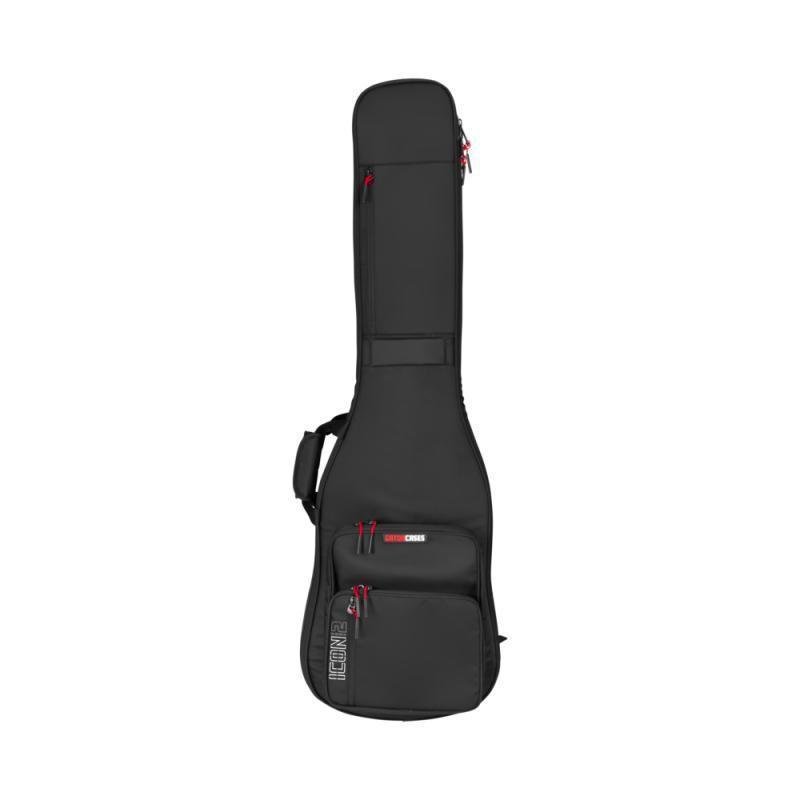 G-ICONTTBASS-BLK Gator Icon Take Two Series Bag Holds 2 Bass Guitars