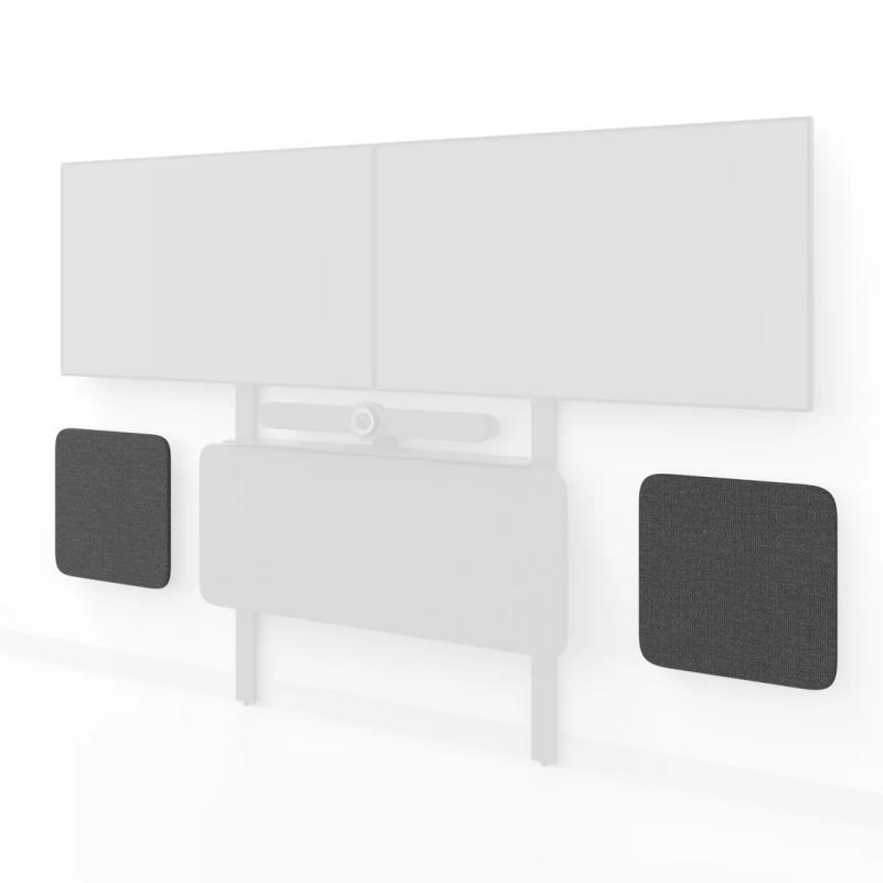 H806A-BG ADA Panel Pair 24X24 - Black Grey
