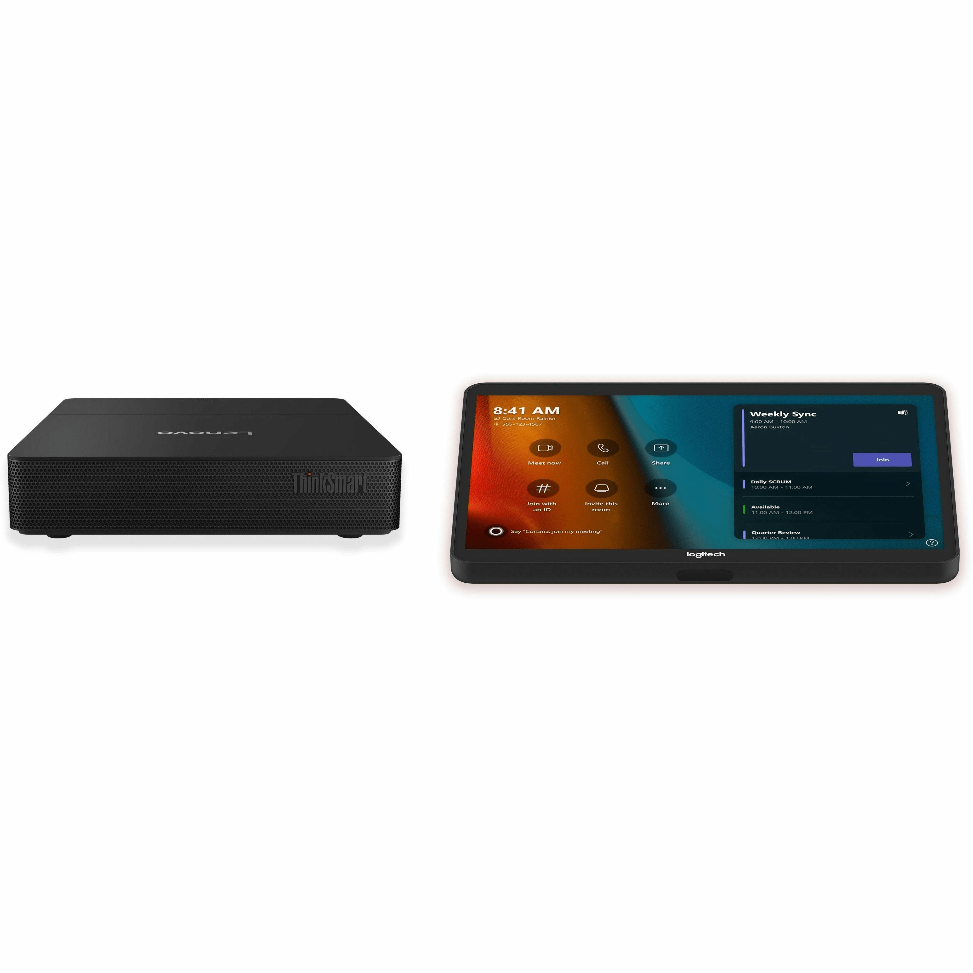 TAPMSTBASELNV4 Logitech BASE Microsoft Teams Rooms (no AV) with Tap + Lenovo Core Gen 2