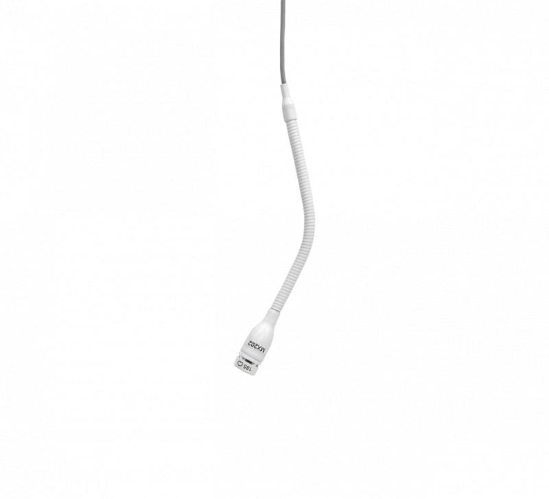 MX202WP-A/S Microflex Overhead Condensor Microphone (White, Supercardioid, Plate-mount Preamp with Screw Terminals)