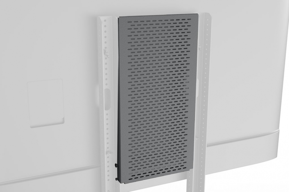 H708-BG Device Panel XL for Heckler AV Cart - Black Grey