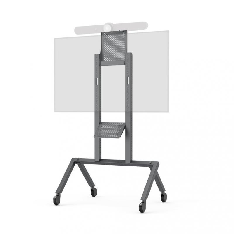 H730-BG AV Cart for Logitech Rally Bar - Black Grey