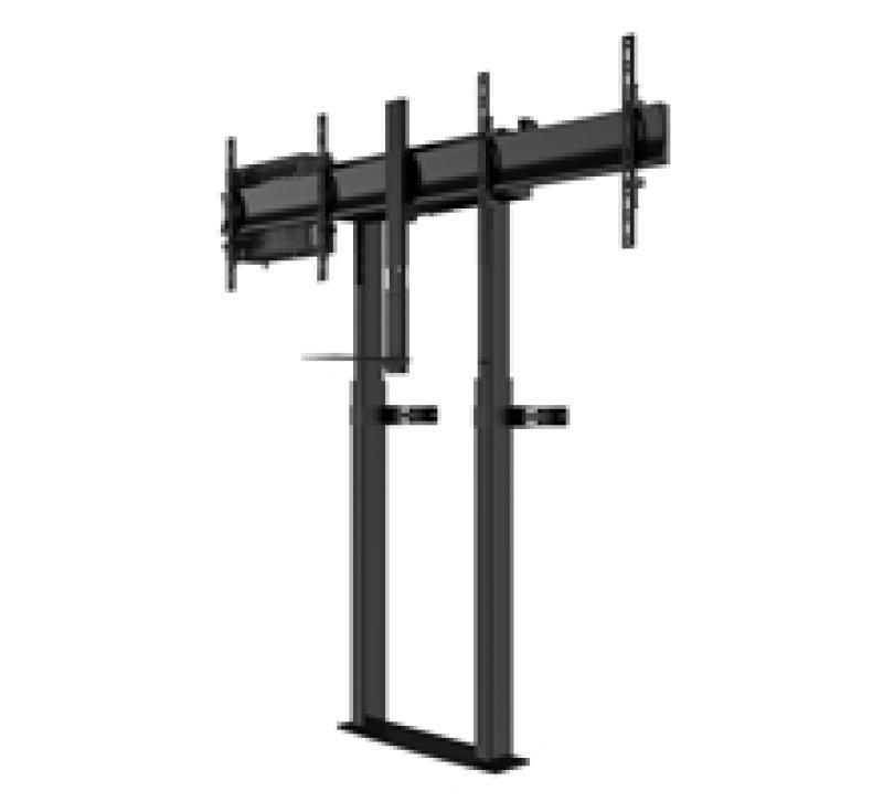 BT8555/B Momentum Elevate Duo Motorised Twin Screen VC Floor-to-Wall Stand