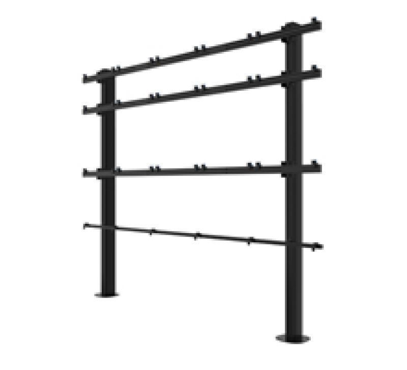 BTXPS27-B5X5/B Universal 27" 5x5 dvLED Videowall Bolt-Down Stand