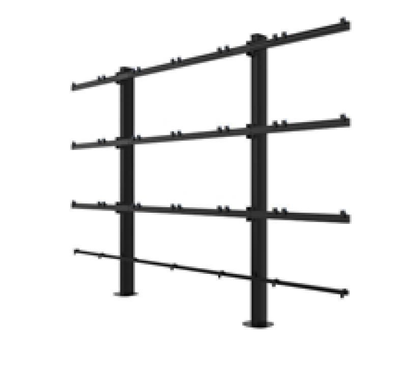 BTXPS27-B6X6/B Universal 27" 6x6 dvLED Videowall Bolt-Down Stand