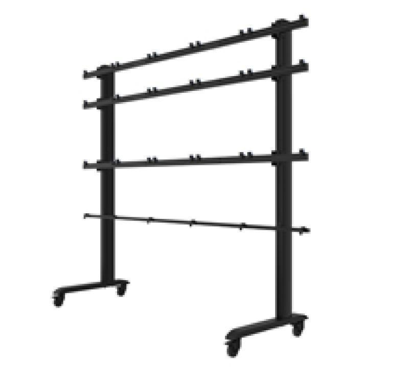 BTXPS27-M5X5/B Universal 27" 5x5 dvLED Videowall Mobile Stand