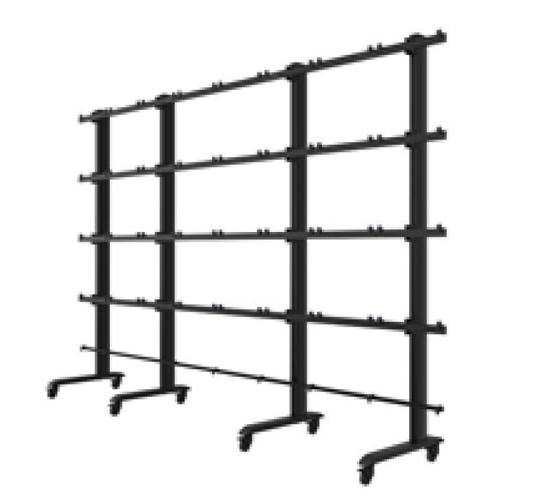 BTXPS27-M8X8/B Universal 27" 8x8 dvLED Videowall Mobile Stand