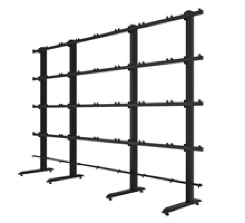 BTXPS27-S8X8/B Universal 27" 8x8 dvLED Videowall Floor Stand