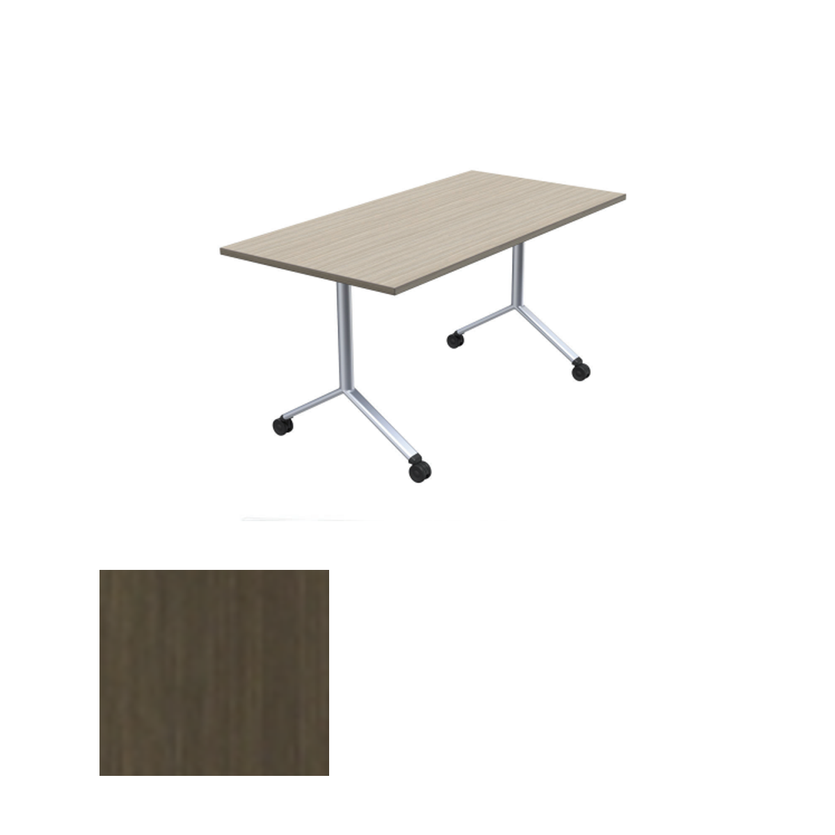 DFYZ4830 BRL Folding Training Desk (48" X 30"), Baroque
