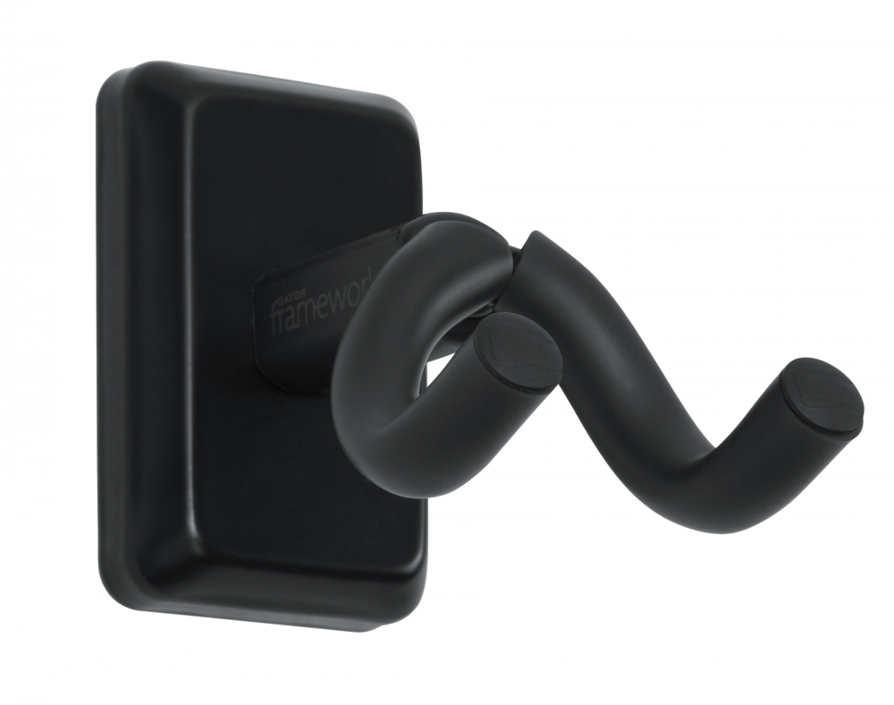GFW-UKE-HNGRBLK Black Wall Mount Ukulele/Mandolin Hanger