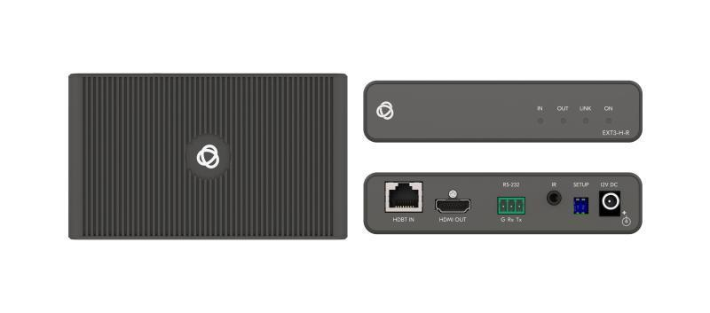 EXT3-H-R 4K60 4:4:4 HDR HDMI Receiver with RS–232 & IR over Long–Reach HDBaseT