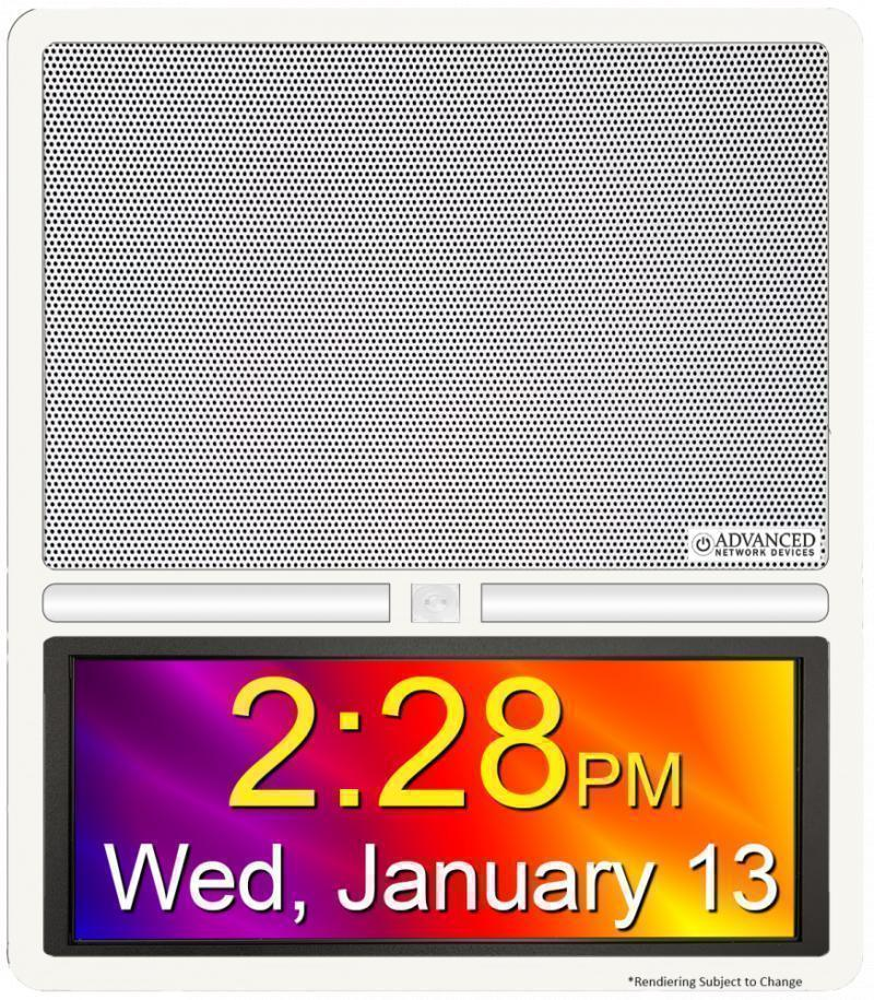 IPSWDHD-MW IP Speaker with HD Display, Matte White