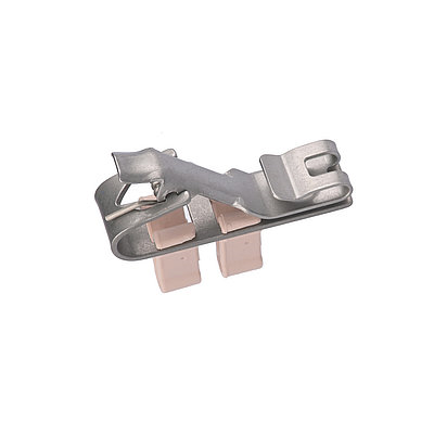 MZQ222-NI Dual Post Tie Clip