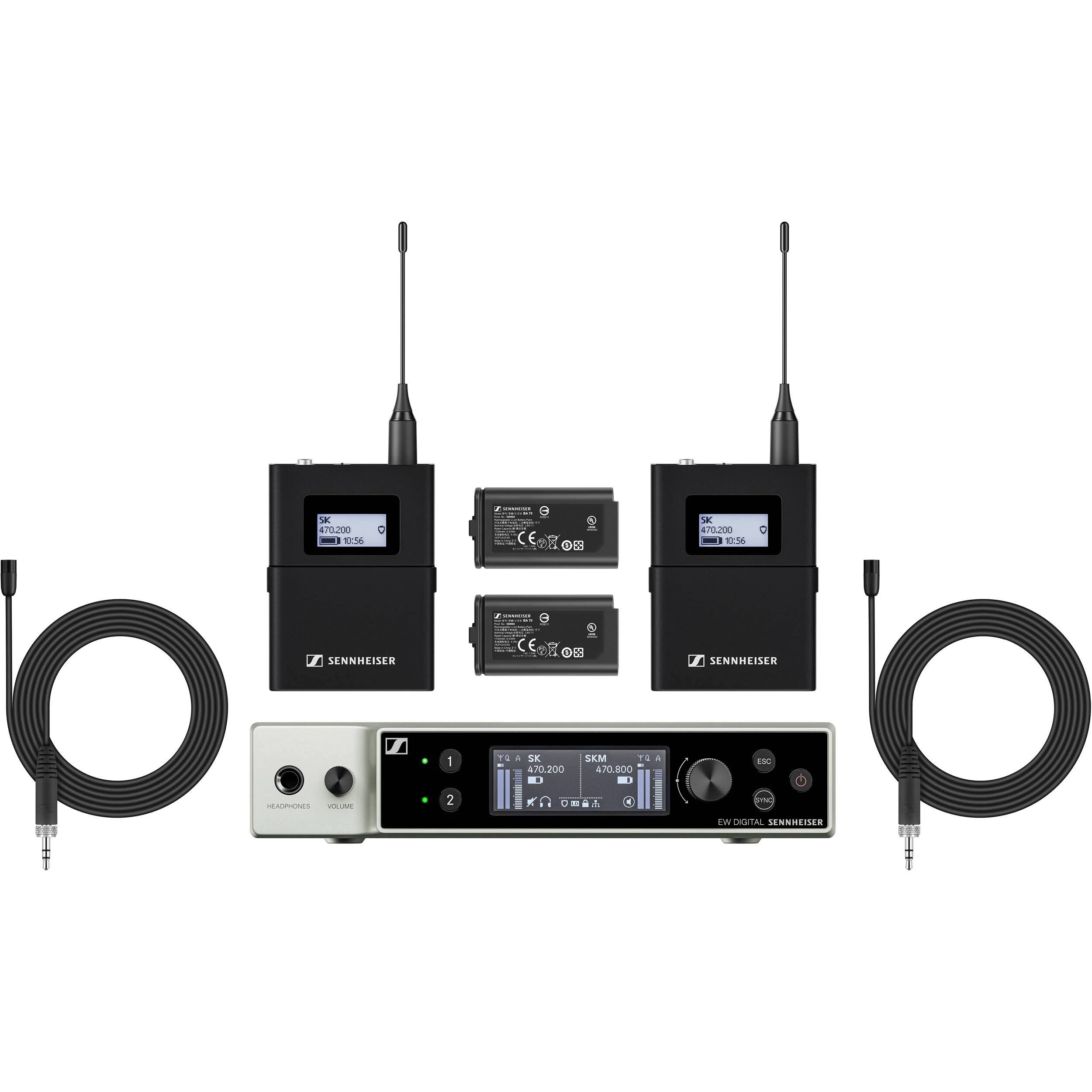 EW-DX MKE 2 SET (Q1-9) Digital Wireless Lavalier Set