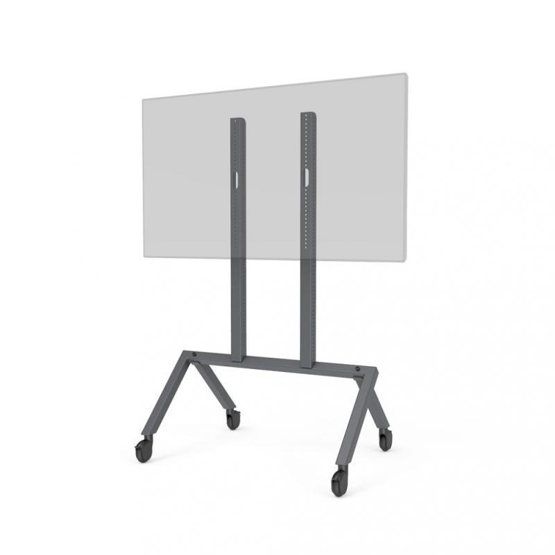 H714-BG AV Cart Base - Configuration - Black Grey