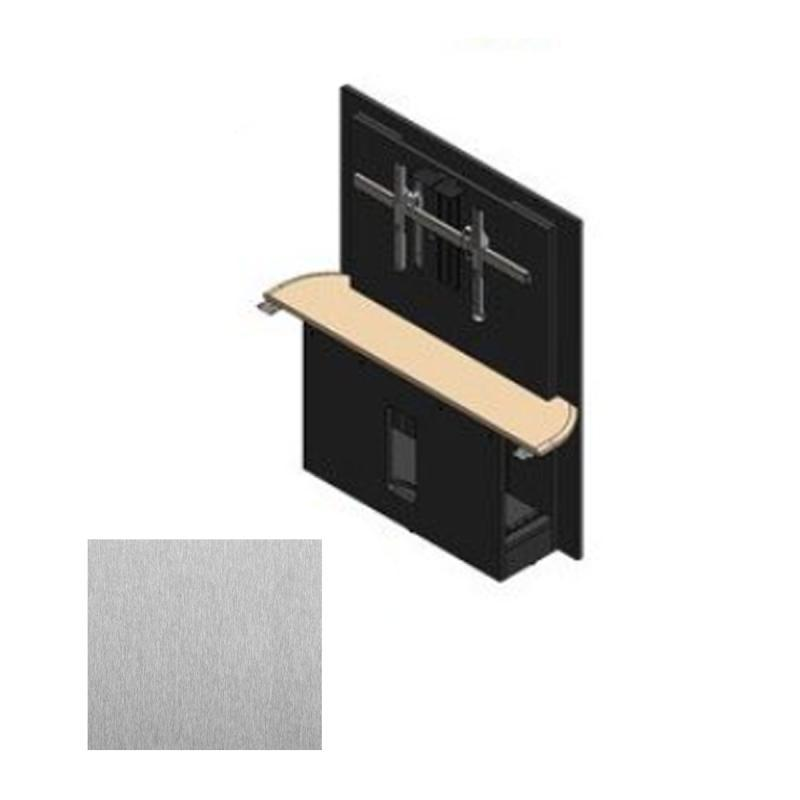 36RW-D SST T3600 Table Section with Dual Monitor Mount - Silver Silk