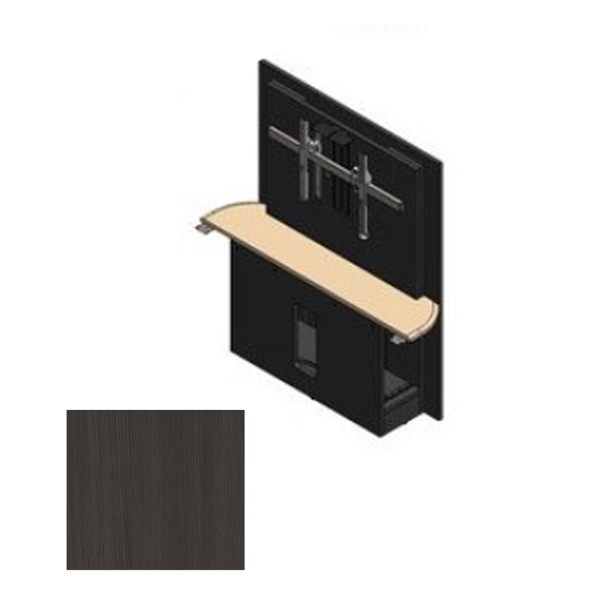 36RW-XL AMT Table Section with Single XL Monitor Mount - Avery Marin