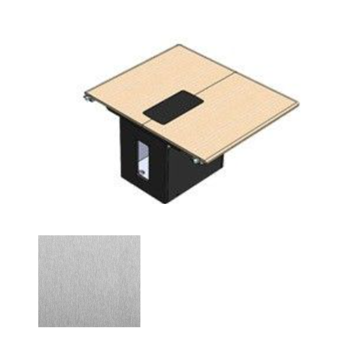 36SE SST Table - Rear Section - Silver Silk