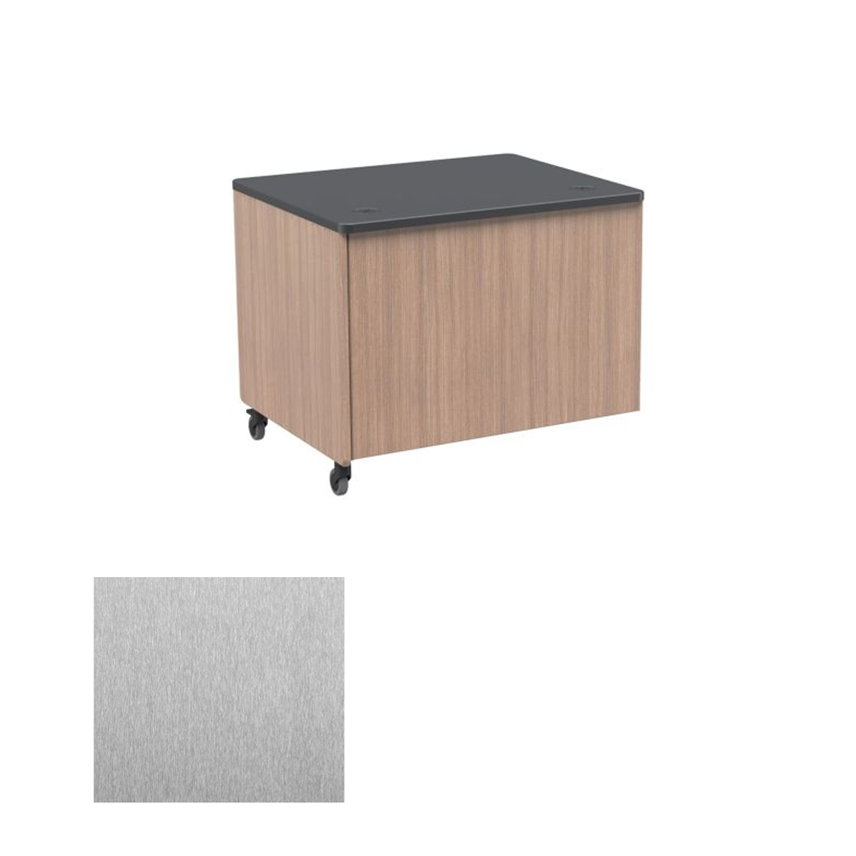 5104DE SST Desk End - Silver Silk